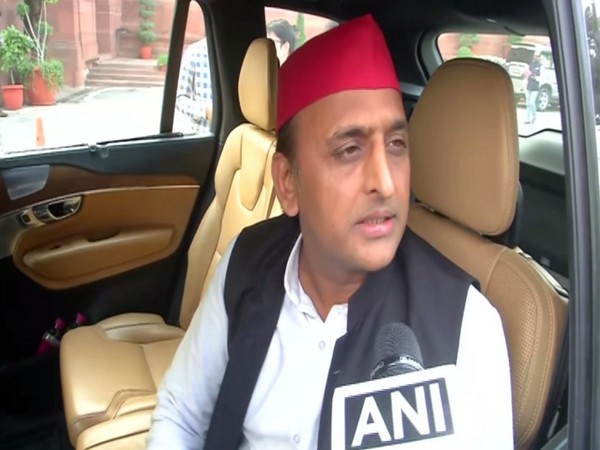 SP chief Akhilesh Yadav talking to ANI in New Delhi on Monday. Photo/ANI