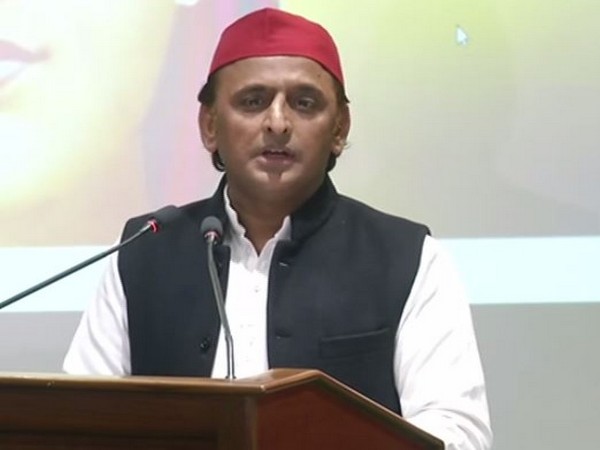 Samajwadi Party chief Akhilesh Yadav addressing a press conference in Lucknow, Uttar Pradesh on Friday. (Photo/ANI)