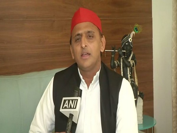 Samajwadi Party chief Akhilesh Yadav while speaking to ANI in Lucknow, Uttar Pradesh on Saturday. (Photo/ANI)