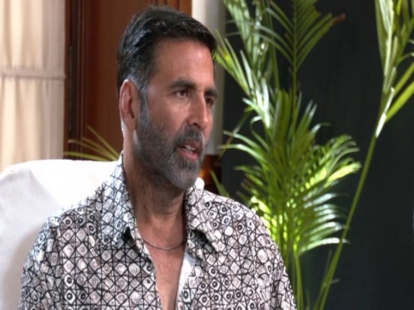 Akshay Kumar speaking to ANI in an exclusive interview in New Delhi on Wednesday. (Photo/ANI)