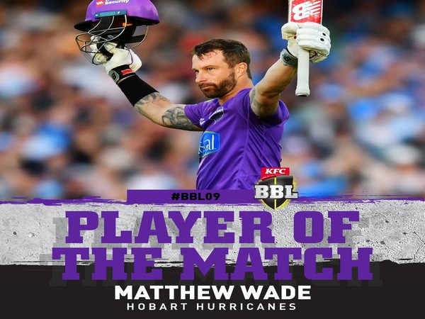 Hobart Hurricanes Matthew Wade (Image: BBL's Twitter)