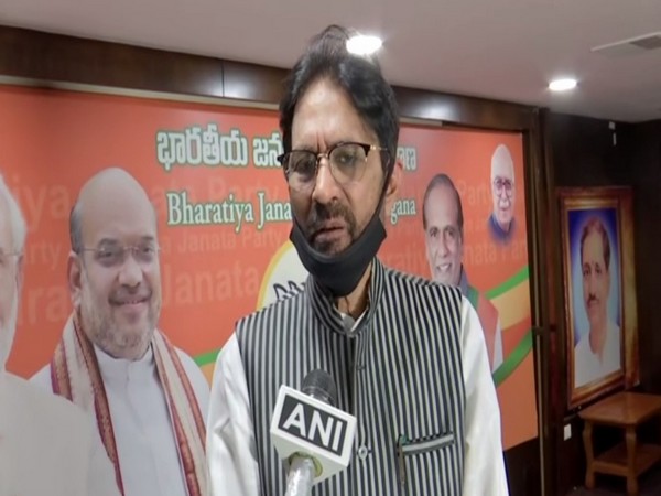 Haneef Ali, Central Waqf Council member, speaking to ANI in Hyderabad on Monday. Photo/ANI