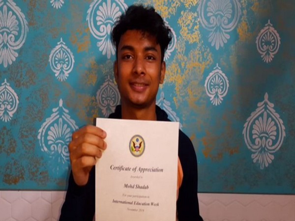 Aligarh's Mohammad Shadab, who is motor mechanic's son, tops area High School in the US. (Photo/ANI)