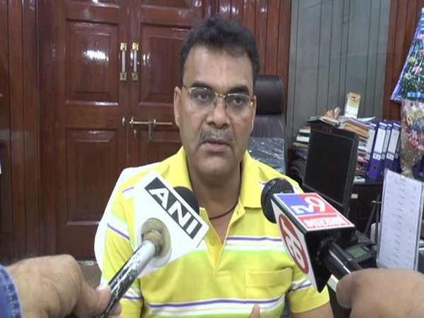 Aligarh District Magistrate Chandra Bhushan speaking to media on Tuesday. Photo/ANI