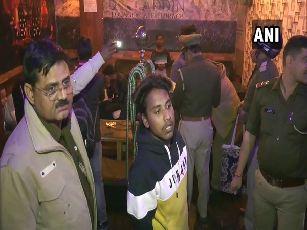 Local administration and police conducted raid at a hookah bar, being run illegally in Kishanpur