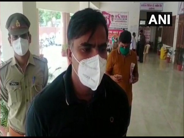 Aligarh Superintendent of Police Muniraj speaking to ANI on Sunday. Photo/ANI