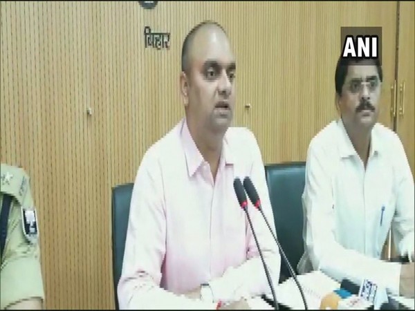 DM Alok Ranjan addressing a press conference here on Thursday. Photo/ANI