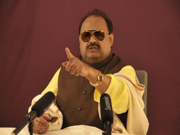 Founder and leader of the Muttahida Quami Movement, Altaf Hussain. (ANI)