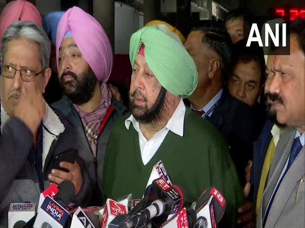 Punjab Chief Minister Captain Amarinder Singh speaking to media persons in Chandigarh on Friday.
