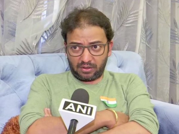 President of Maharashtra Navnirman Sena (MNS) Cinema Wing Amey Khopkar speaking to ANI on Sunday Photo/ANI