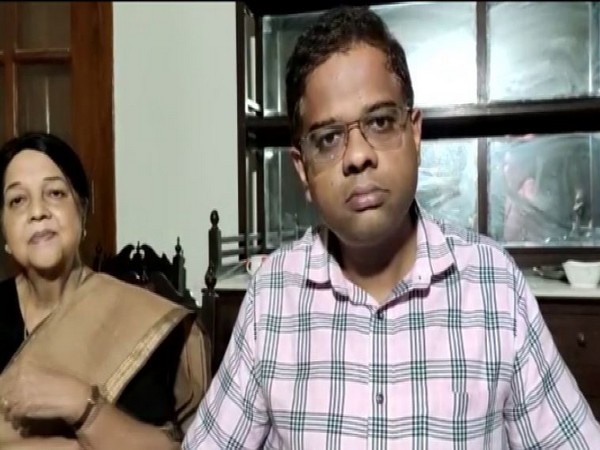 Amit Jogi speaking to reporters in Raipur. Photo/ANI