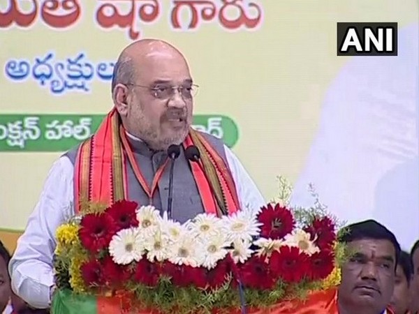 BJP president Amit Shah in Nizamabad, Telangana