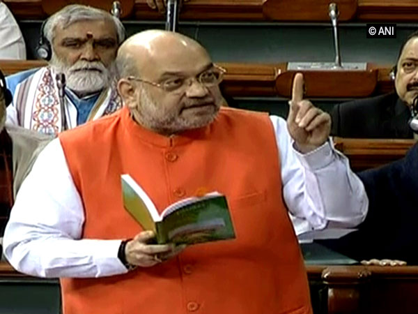 Union Home Minister Amit Shah in the Lok Sabha on Monday.