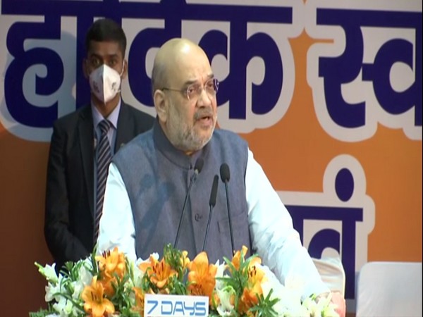 Union Home Minister Amit Shah in Lucknow today (Photo/ANI)