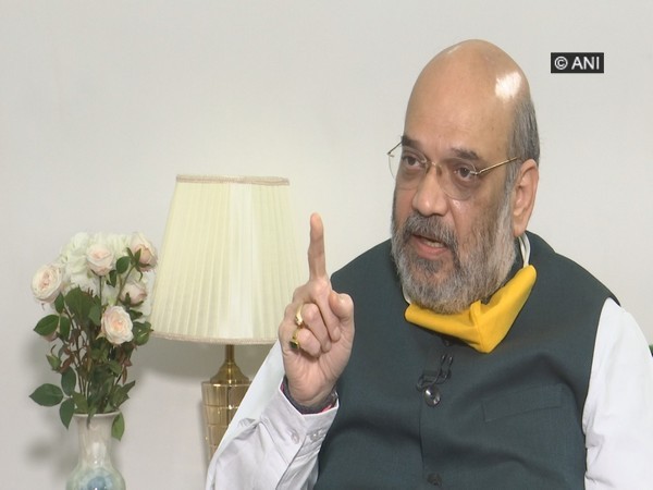 Union Home Minister Amit Shah talking to ANI in New Delhi. Photo/ANI