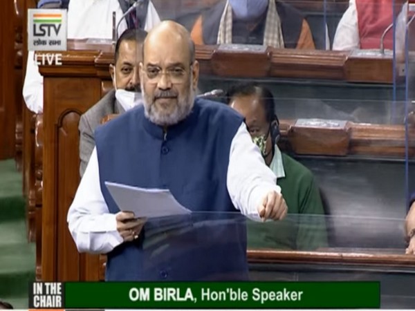 Union Home Minister Amit Shah speaking in Lok Sabha on Saturday. (Photo/ANI)