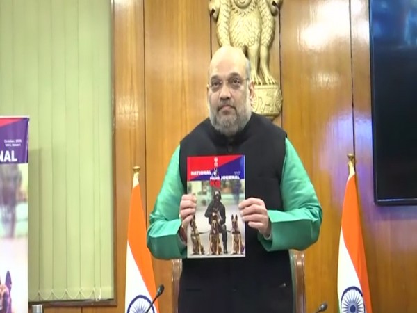 Union Home Minister Amit Shah released the National Police K-9 Journal in New Delhi on Saturday [Photo/ANI]