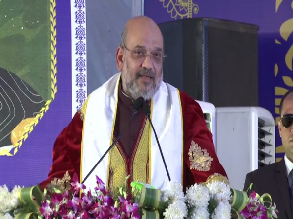 Amit Shah speaks in Rishikesh on Saturday [Photo/ANI]