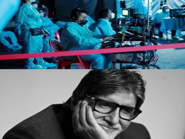Actor Amitabh Bachchan and the sets of quiz show 'Kaun Banega Crorepati' (Image Source: Instagram)