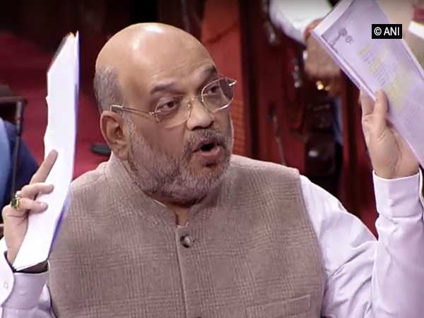 Union Home Minister Amit Shah replying to the debate on CAB in the Rajya Sabha on Wednesday. (Picture courtesy: RSTV)