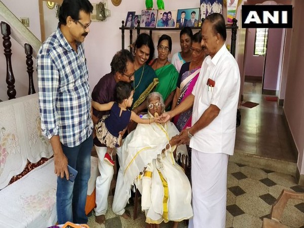 105-year-old Bageerathi Amma in Thiruvananthpuram in Kerala.