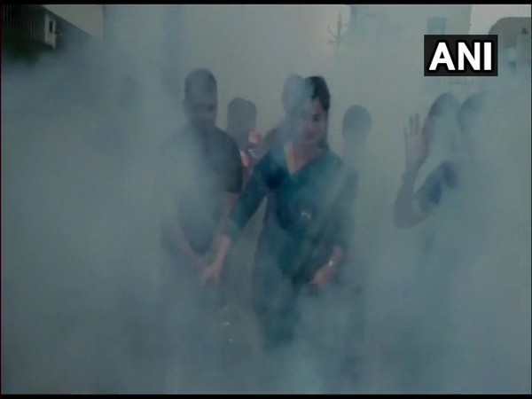 Lok Sabha MP from Amravati, Navneet Rana, and her husband and MLA from the constituency Ravi Rana, did mosquito fogging across the city