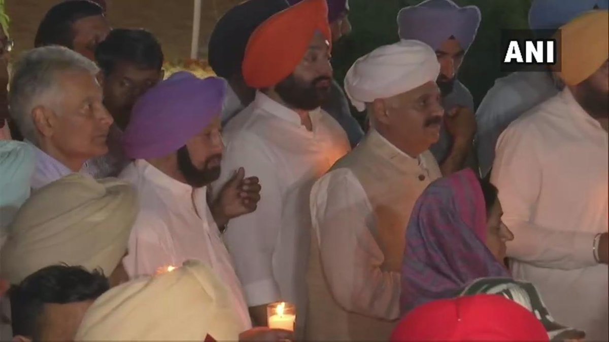 Punjab Chief Minister Captain Amarinder Singh lights up the memories of the brave hearts of the Jallianwala Bagh massacre on Friday. Photo/ANI