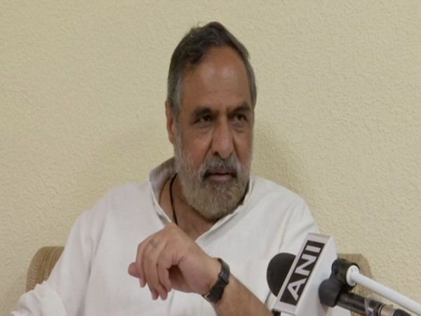 Anand Sharma speaking at a press conference in New Delhi on Friday