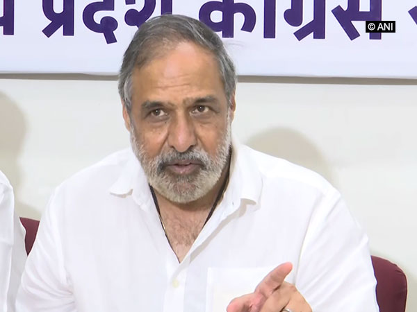 Congress leader Anand Sharma speaking at a press conference  in Panaji on Sunday. (Photo/ANI)