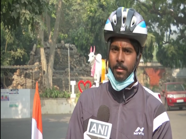 Cyclist Anand Goud (ANI)
