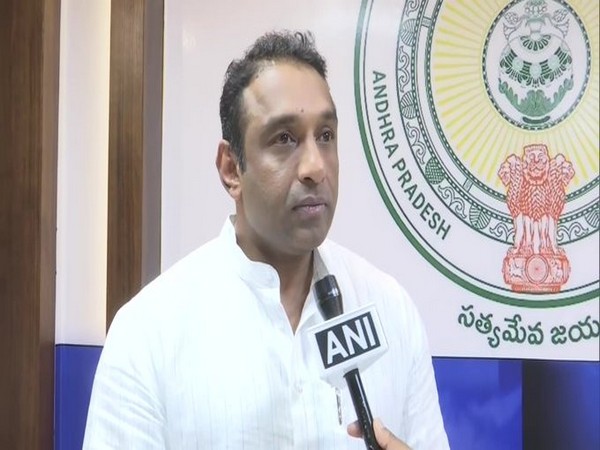 Andhra Pradesh Industries Minister Mekapati Gautam Reddy. [Photo/ANI]