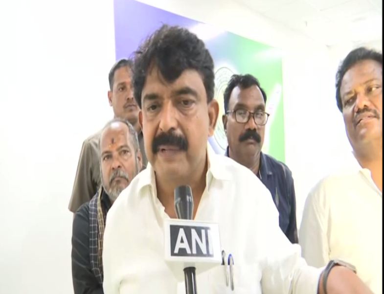 Minister of Information and Public Relations, Andhra Pradesh Perni Venkataramaiah speaking to ANI on Wednesday.