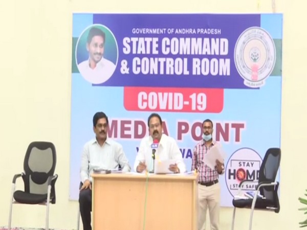 Minister for Medical and Health Alla Kala Krishna during press conference on Sunday. Photo/ANI