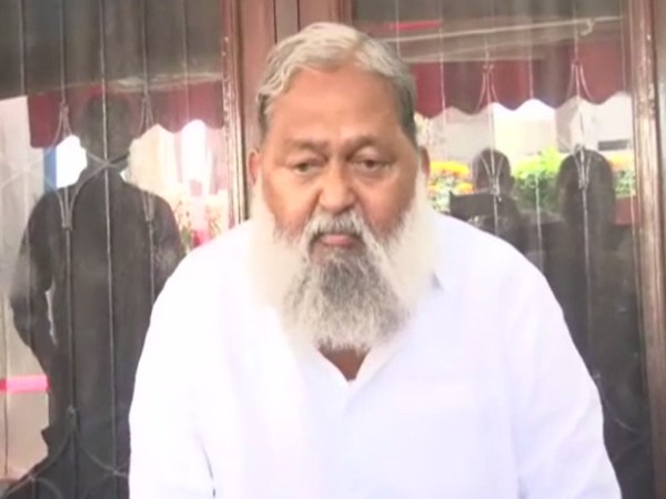 Haryana Home Minister Anil Vij speaking on the issue of G-23 on Sunday.