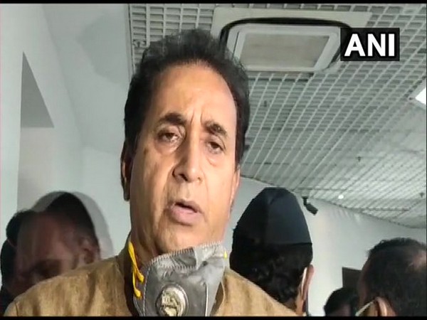 Maharashtra Home Minister Anil Deshmukh talking to reporters on Wednesday. Photo/ANI