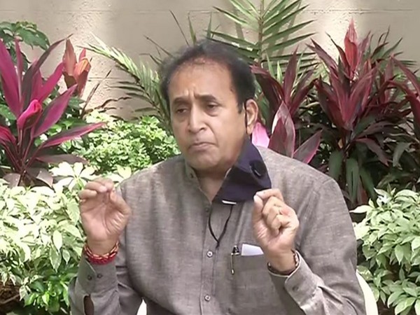 Maharashtra Home Minister Anil Deshmukh speaking at a press conference. Photo/ANI