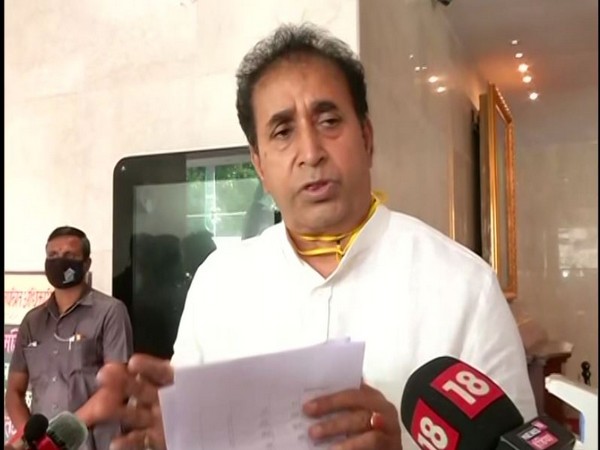 Maharashtra Home Minister Anil Deshmukh speaking to reporters in Mumbai on Friday. (Photo/ANI)