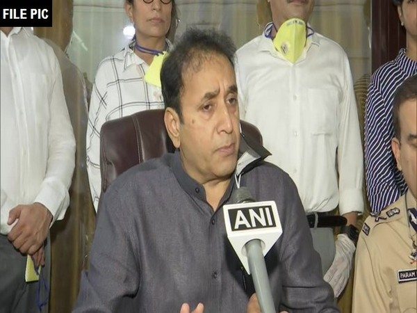 Maharashtra Home Minister Anil Deshmukh speaking to ANI in Palghar on Thursday. Photo/ANI