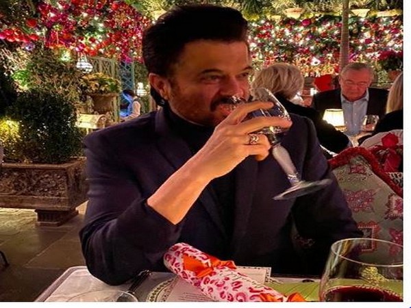 Anil Kapoor feasting on a beverage on his Birthday eve (Image Source: Instagram)