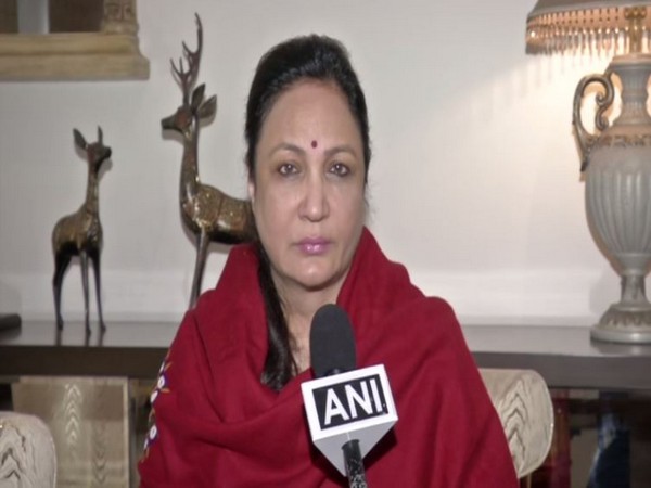 UP BJP spokesperson Anila Singh speaking to ANI in Noida on Saturday. Photo/ANI