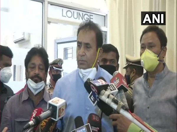 Maharashtra Home Minister Anil Deshmukh speaking to reporters in Nagpur on Saturday. [Photo/ANI]