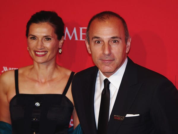 Annette Roque and Matt Lauer 