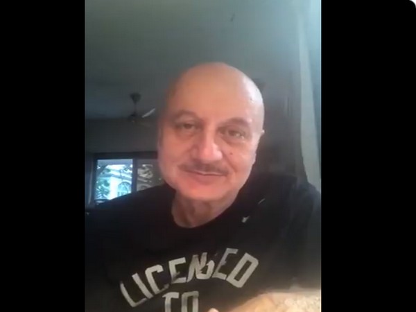 A still from the video shared by actor Anupam Kher (Image courtesy: Twitter) 