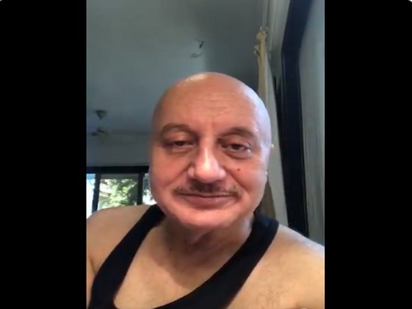A still from the video shared by actor Anupam Kher (Image courtesy: Twitter) 