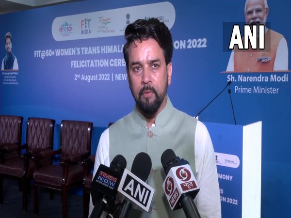 Anurag Thakur, Union Sports Minister. (Photo- ANI)