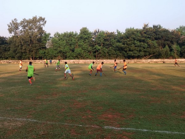 Hockey players training in Andhra Pradesh 