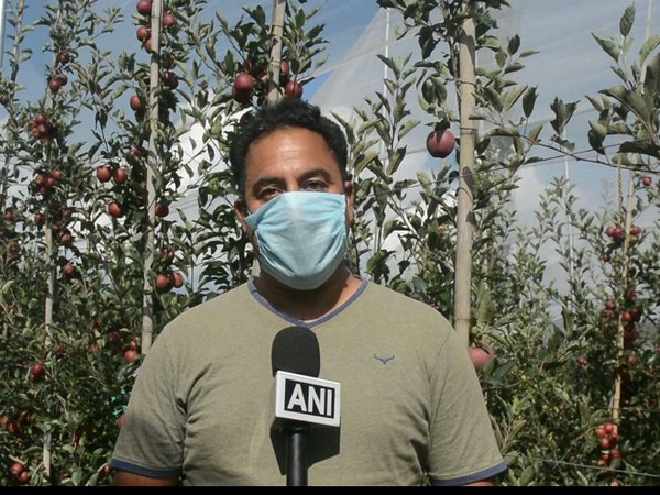 Horticulture Officer, Anantnag, Asif Hussain Bodha, speaking to ANI on Friday. Photo/ANI