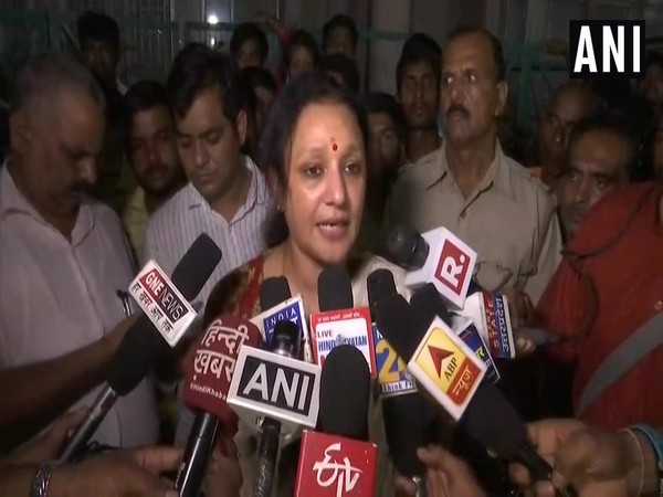 Congress MLA from Rampur Khas constituency, Aradhana Mishra in Raebareli on Sunday. Photo/ANI