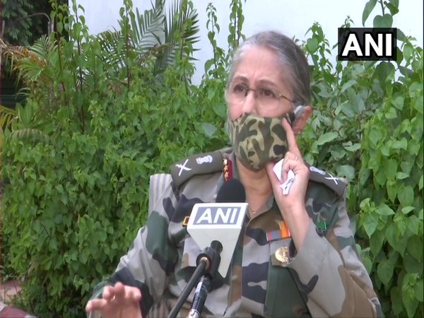 Deputy Chief of Integrated Defence Staff (Medical) Lieutenant General Madhuri Kanitkar speaking to ANI. (Photo/ ANI)