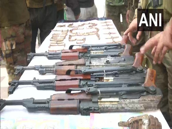Security forces recover arms and ammunition in J-K's Poonch (Photo/ANI)